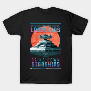 Star Destroyer Propaganda Paint Design T-Shirt